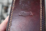 Vintage Leather Two Barrel Shotgun Case for 28" - 9 of 11