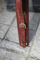 Vintage Leather Two Barrel Shotgun Case for 28" - 6 of 11