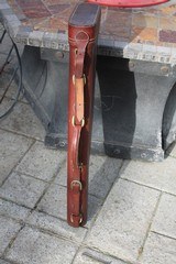 Vintage Leather Two Barrel Shotgun Case for 28" - 3 of 11