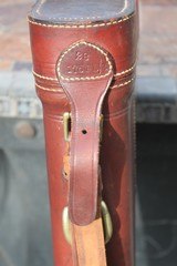 Vintage Leather Two Barrel Shotgun Case for 28" - 4 of 11