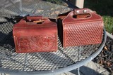 Alex Kerr and George Lawrence Tooled Leather Shotgun Shell Cases - - 1 of 11