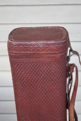 H.H Heiser Fully Tooled Leather Shotgun Case - NICE! - 16 of 19