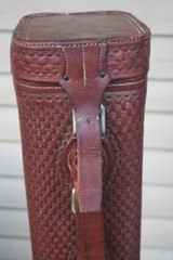 H.H Heiser Fully Tooled Leather Shotgun Case - NICE! - 3 of 19