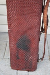 H.H Heiser Fully Tooled Leather Shotgun Case - NICE! - 17 of 19