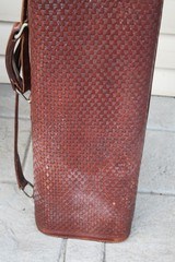 H.H Heiser Fully Tooled Leather Shotgun Case - NICE! - 9 of 19
