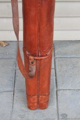 Leather Full Length Two Gun English Style Shotgun Cases - 10 of 13