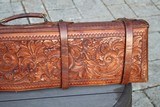 A. H. Hardy Deluxe Leather Shotgun Gun Case - RARE! - AH Hardy Beverly Hills CA. - 4 of 8