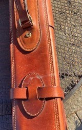 Holland Sport Leather Satchel Gun Case for a Pair of Take down guns - 4 of 7