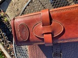 Holland Sport Leather Satchel Gun Case for a Pair of Take down guns - 6 of 7