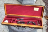 English Oak and Leather Gun Case - Ogden Smiths & Hussey London - NICE!