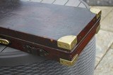 English Oak and Leather Gun Case - Ogden Smiths & Hussey London - NICE! - 3 of 19