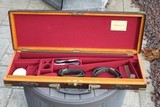 English Oak and Leather Gun Case - Ogden Smiths & Hussey London - NICE! - 10 of 19