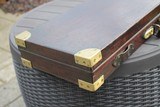 English Oak and Leather Gun Case - Ogden Smiths & Hussey London - NICE! - 5 of 19