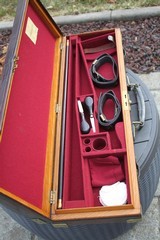 English Oak and Leather Gun Case - Ogden Smiths & Hussey London - NICE! - 15 of 19