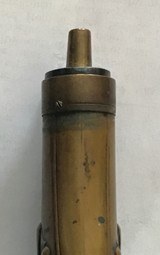 Small antique mid-1800s Colt or Remington brass powder flask - 3 of 6