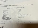 FOR SALE: COLT SAA SINGLE ACTION ARMY 1ST GEN .38/405 1/2