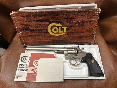 Colt Trooper MKIII 22LR Electroles Nickel Revolver