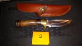 US Hand Made Hunting Knives Real Stag Handles - 2 of 6