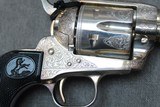 Colt Single Action Army, .45 Colt, Factory Engraved, Antique Silver, Unfired - 5 of 20