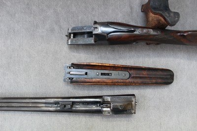 Iver Johnson Skeet-ER, 410 GA. Ejectors, Beavertail Forearm, English Stock - Image 15 of 20