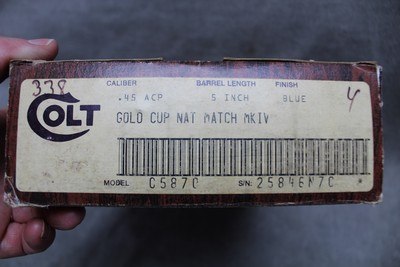 Colt Gold Cup National Match MK IV, 45 ACP - Image 2 of 19