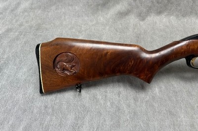 Marlin 99M1 22 LR, Ultra Rare Gray Squirrel Hand Engraved in Stock - Image 2 of 18