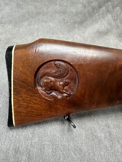 Marlin 99M1 22 LR, Ultra Rare Gray Squirrel Hand Engraved in Stock - Image 9 of 18