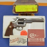 Colt Custom Shop Colt Trooper MK III
22 Long Rifle Electroless Nickel - 3 of 10
