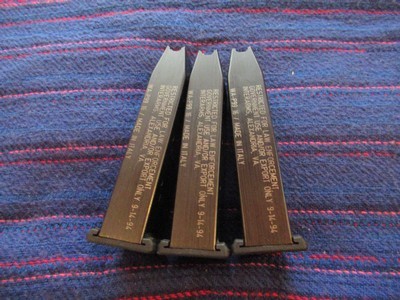 Walther P99 Law marked mags 9mm 16 round - Image 1 of 2