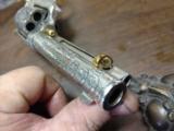 Colt Single Action Engraved Cattlebrand Silver gold 38-40 - 4 of 5