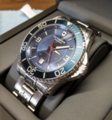 Texas Engraved Victorinox Swiss Mechanical Watch David Wade Harris - 1 of 5