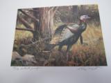 1992 Texas Turkey Stamp and Print, Artist's Proof - 1 of 1