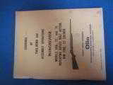 Pre-64 Winchester Model 69A-72-75 Take-Down And Assembly Manual - 1 of 2
