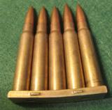 Original WWII Japanese 7.7x58mm rim less on stripper clips - 3 of 8
