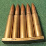 Original WWII Japanese 7.7x58mm rim less on stripper clips - 5 of 8