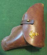 Original WWII Japanese officer's private purchase leather flap holster - 2 of 5