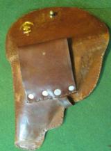 Original WWII Japanese officer's private purchase leather flap holster - 4 of 5