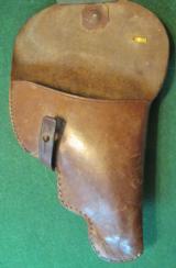 Original WWII Japanese officer's private purchase leather flap holster - 5 of 5