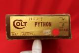 Colt Python 6 Inch Nickel .357 in Original Box. - 7 of 11