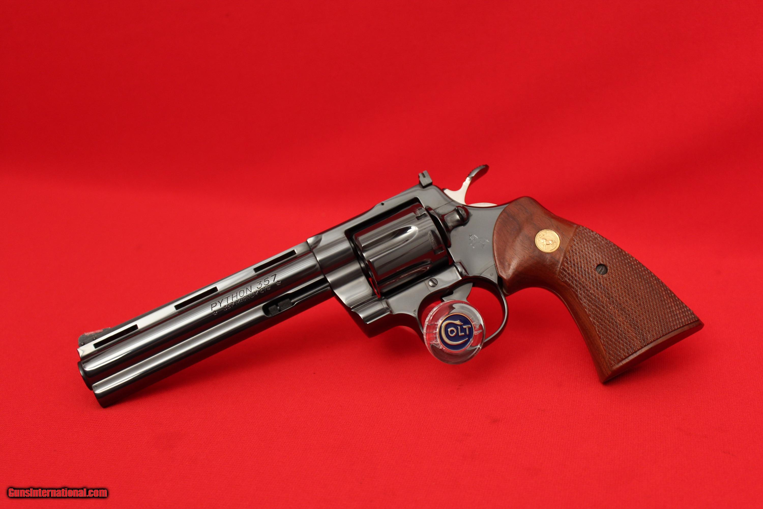 Colt Python 1980 Date Of Birth .357 6" Royal Blue In Original Box