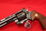 Colt Python Custom Shop Tuned with Upgraded Sights 6" Royal Blue - 4 of 14