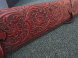 Leather hand tooled scabbard - 8 of 9