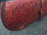 Leather hand tooled scabbard - 7 of 9