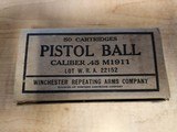 Winchester Pistol Ball 45 caliber