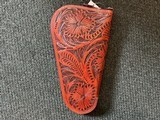 Handgun case leather tooled - 2 of 5