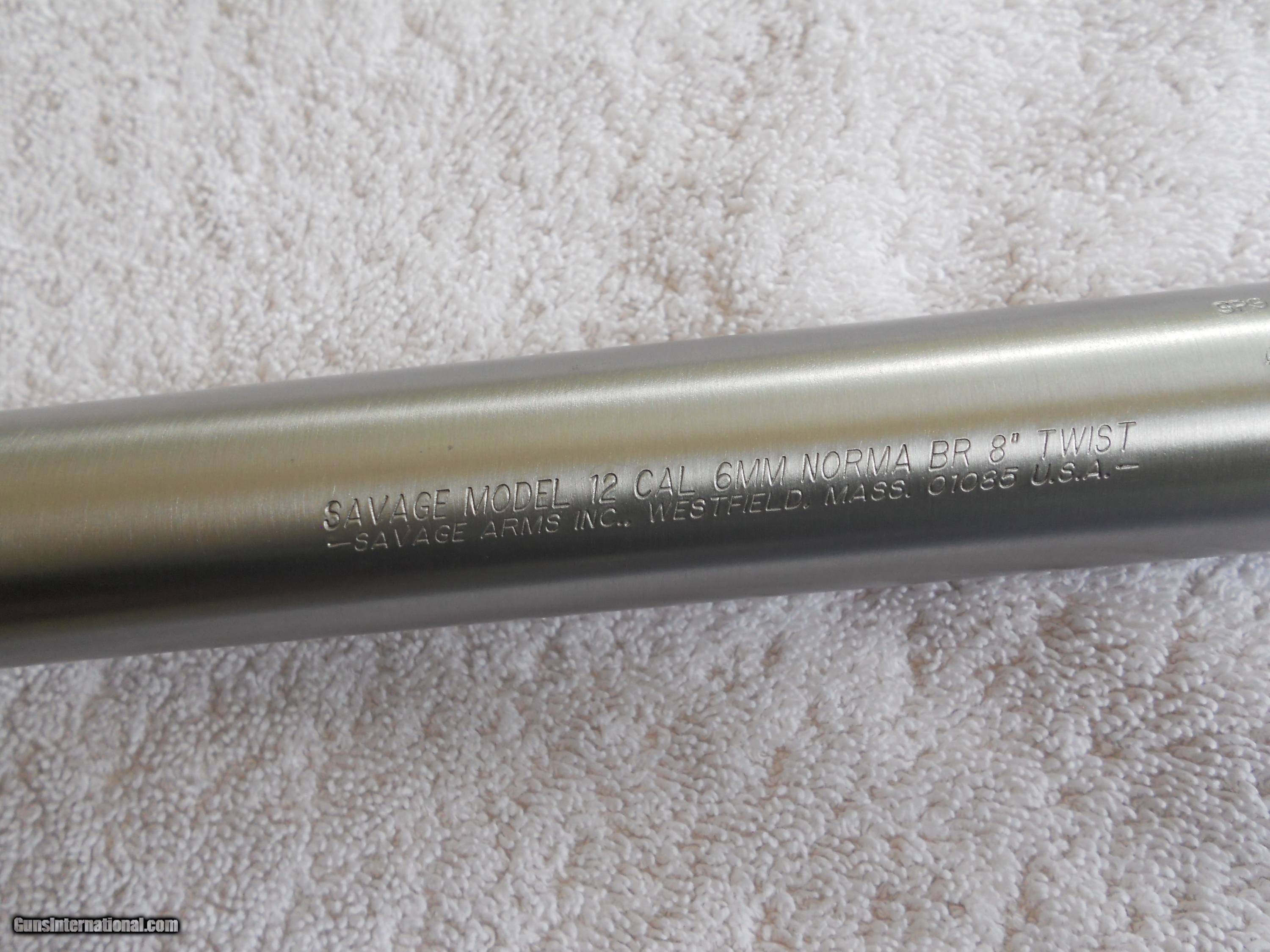 Savage Model 12 6MM Norma BR Barrel
