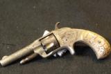 Factory Engraved and Gold washed Otis Smith Revolver - 4 of 7