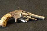 Factory Engraved and Gold washed Otis Smith Revolver - 1 of 7