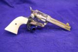 1960 2nd Generation Colt SAA .45 Colt Factory Nickel and scare 4 3/4" barrel - 1 of 8