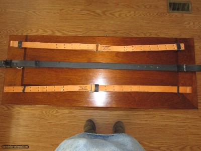 Hand-made leather rifleman's slings